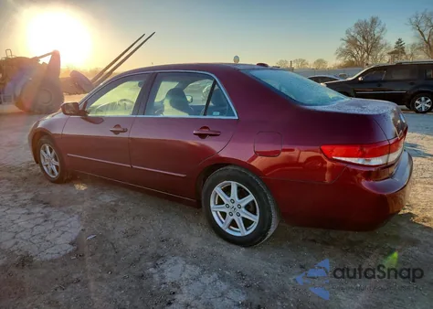 2004 Honda Accord Ex z USA, uszkodzony, nr VIN 1HGCM665X4A072106